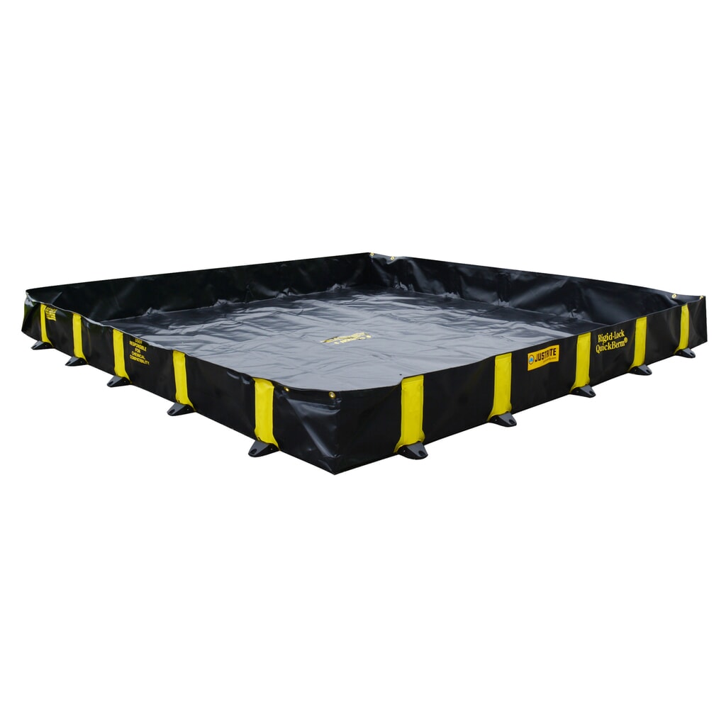 Justrite® skládací záchytná vana z PVC QuickBerm®, objem 2 820 l Obrázek produktu: Justrite® skládací záchytná vana z PVC QuickBerm®, objem 2 820 l