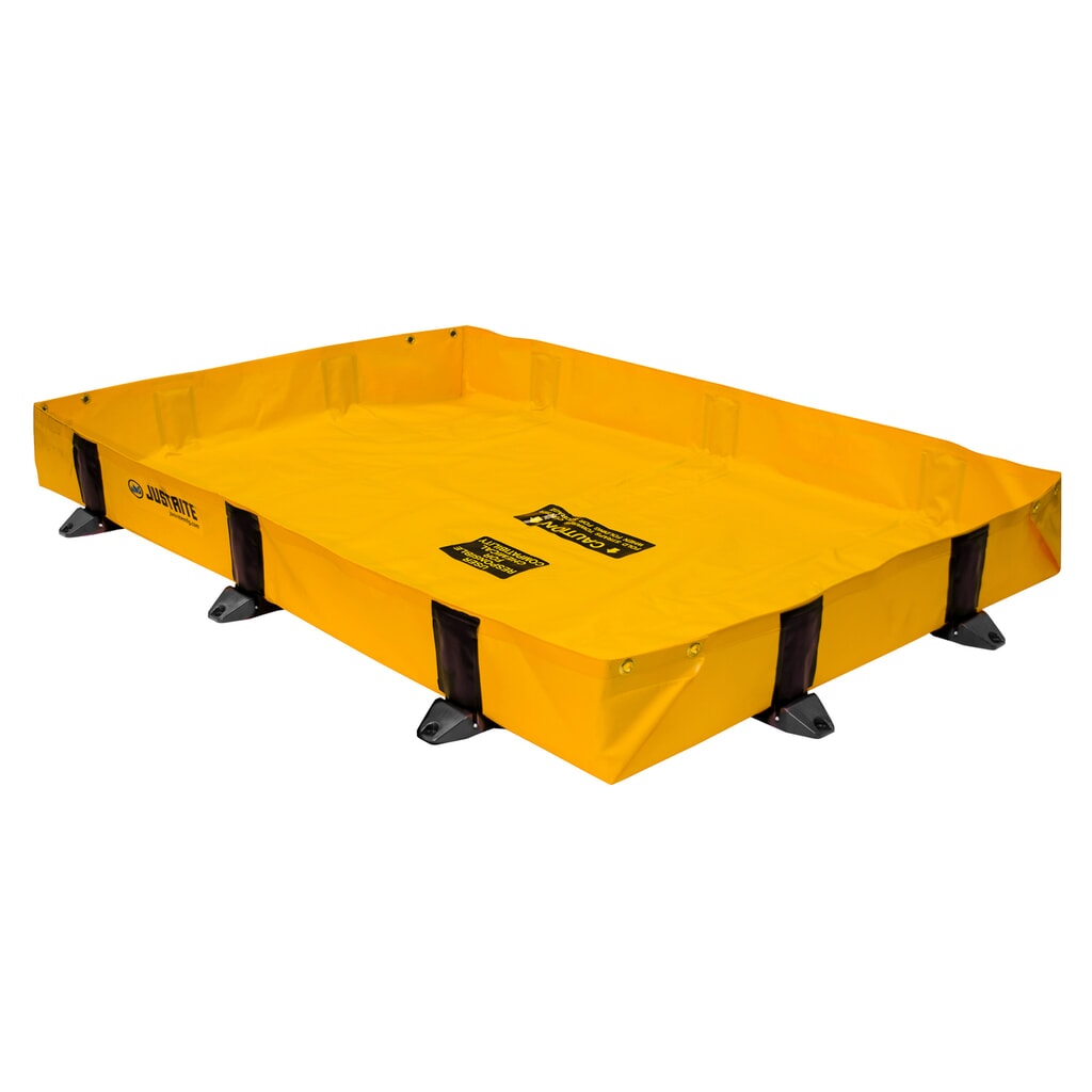 Obrázek produktu: Justrite® skládací záchytná vana z polyesteru QuickBerm® Lite, kapacita 451 l