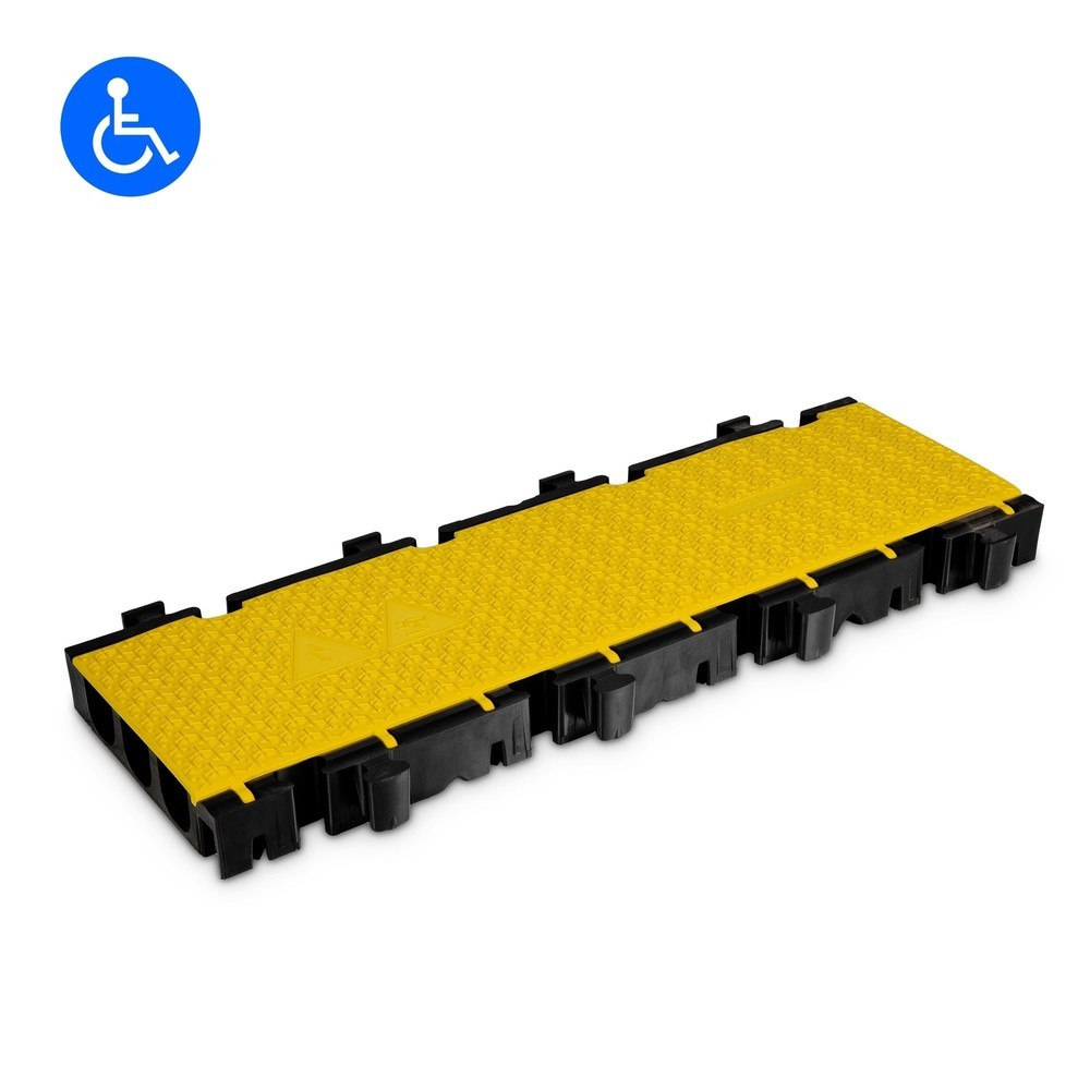 Číslo obrázku produktu 1: Kabelový můstek Defender® by Adam Hall MIDI 3 2D prostřední díl, 3 kanály, černá/žlutá