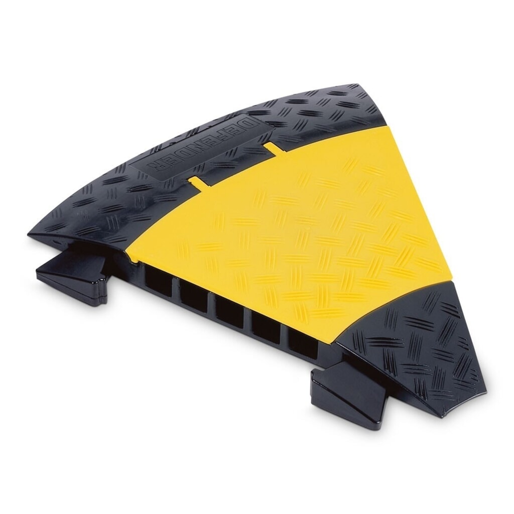 Kabelový můstek Defender® by Adam Hall MIDI, lomený 45°, se spojkami, 5 kanálů, černá/žlutá Obrázek produktu: Kabelový můstek Defender® by Adam Hall MIDI, lomený 45°, se spojkami, 5 kanálů, černá/žlutá