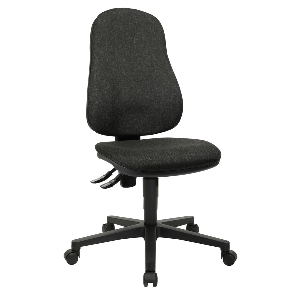 Kancelářská otočná židle Topstar® Point 60, sedák s vybráním, antracitová šedá Číslo obrázku produktu 2: Kancelářská otočná židle Topstar® Point 60, sedák s vybráním, antracitová šedá