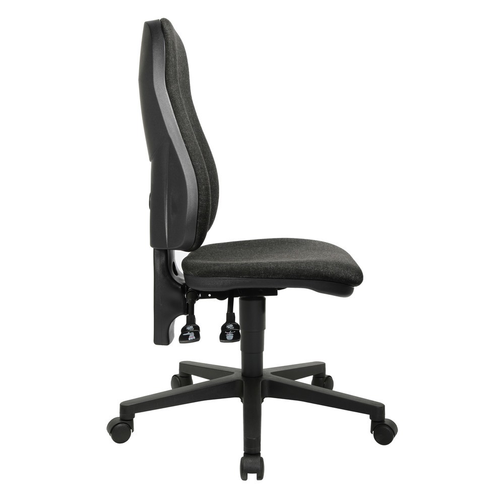 Číslo obrázku produktu 4: Kancelářská otočná židle Topstar® Point 60, sedák s vybráním, antracitová šedá