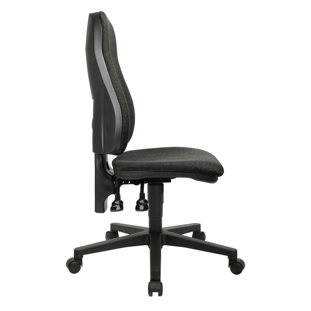 Kancelářská otočná židle Topstar® Point 60, sedák s vybráním, antracitová šedá Číslo obrázku produktu 4: Kancelářská otočná židle Topstar® Point 60, sedák s vybráním, antracitová šedá