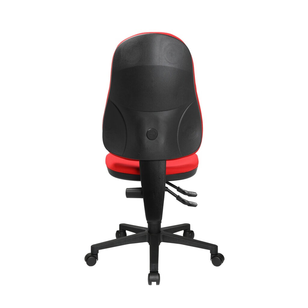 Kancelářská otočná židle Topstar® Point 60, sedák s vybráním, červená Číslo obrázku produktu 3: Kancelářská otočná židle Topstar® Point 60, sedák s vybráním, červená