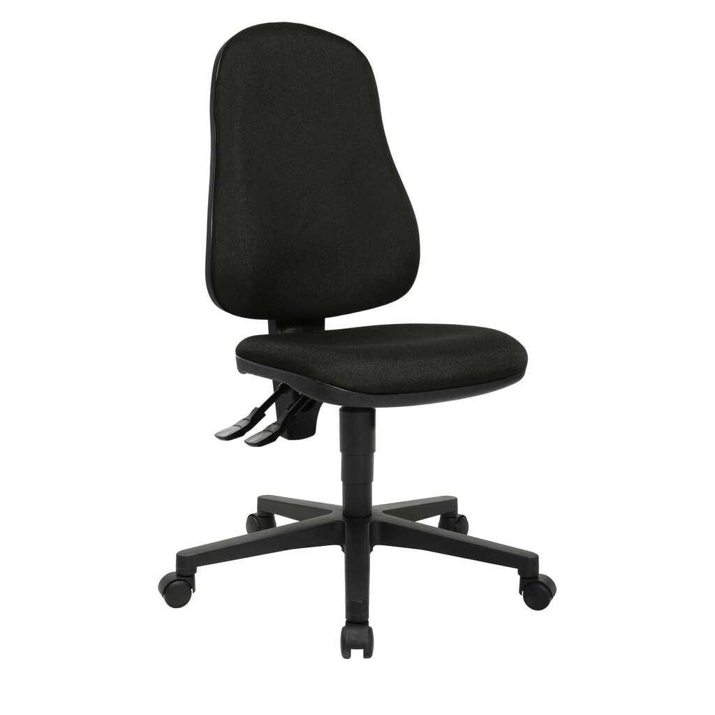 Kancelářská otočná židle Topstar® Point 60, sedák s vybráním, černá Číslo obrázku produktu 2: Kancelářská otočná židle Topstar® Point 60, sedák s vybráním, černá