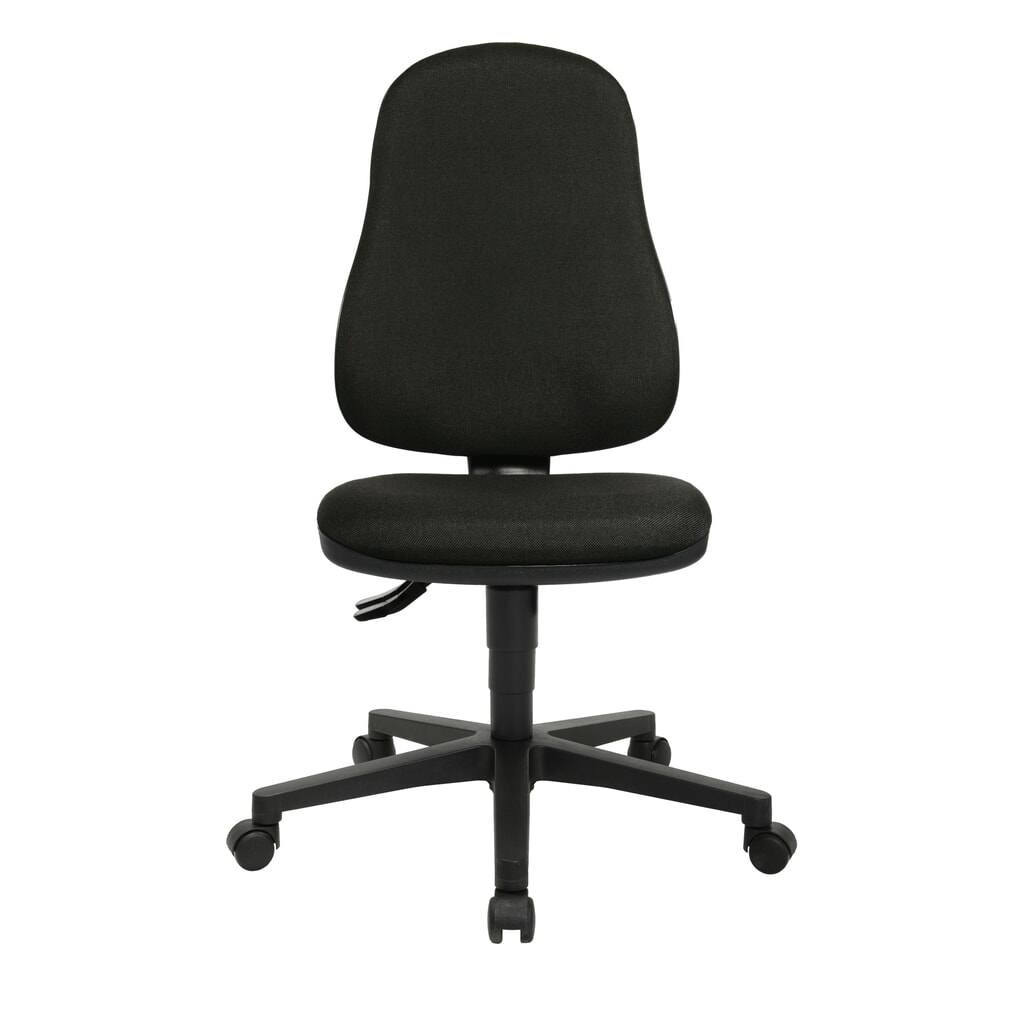 Kancelářská otočná židle Topstar® Point 60, sedák s vybráním, černá Obrázek produktu: Kancelářská otočná židle Topstar® Point 60, sedák s vybráním, černá