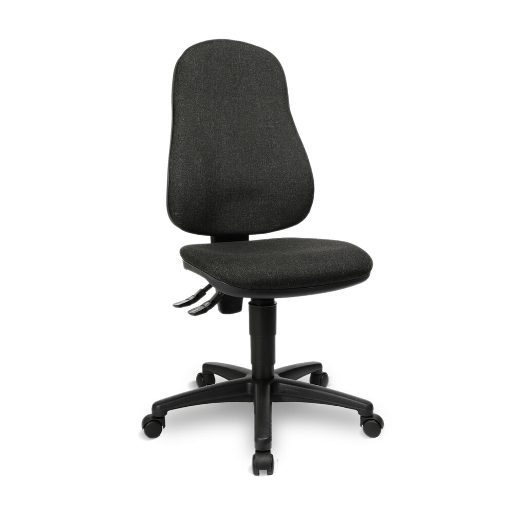 Kancelářská otočná židle Topstar® Point 70, sedák s ochranou plotének, antracitová šedá Obrázek produktu: Kancelářská otočná židle Topstar® Point 70, sedák s ochranou plotének, antracitová šedá