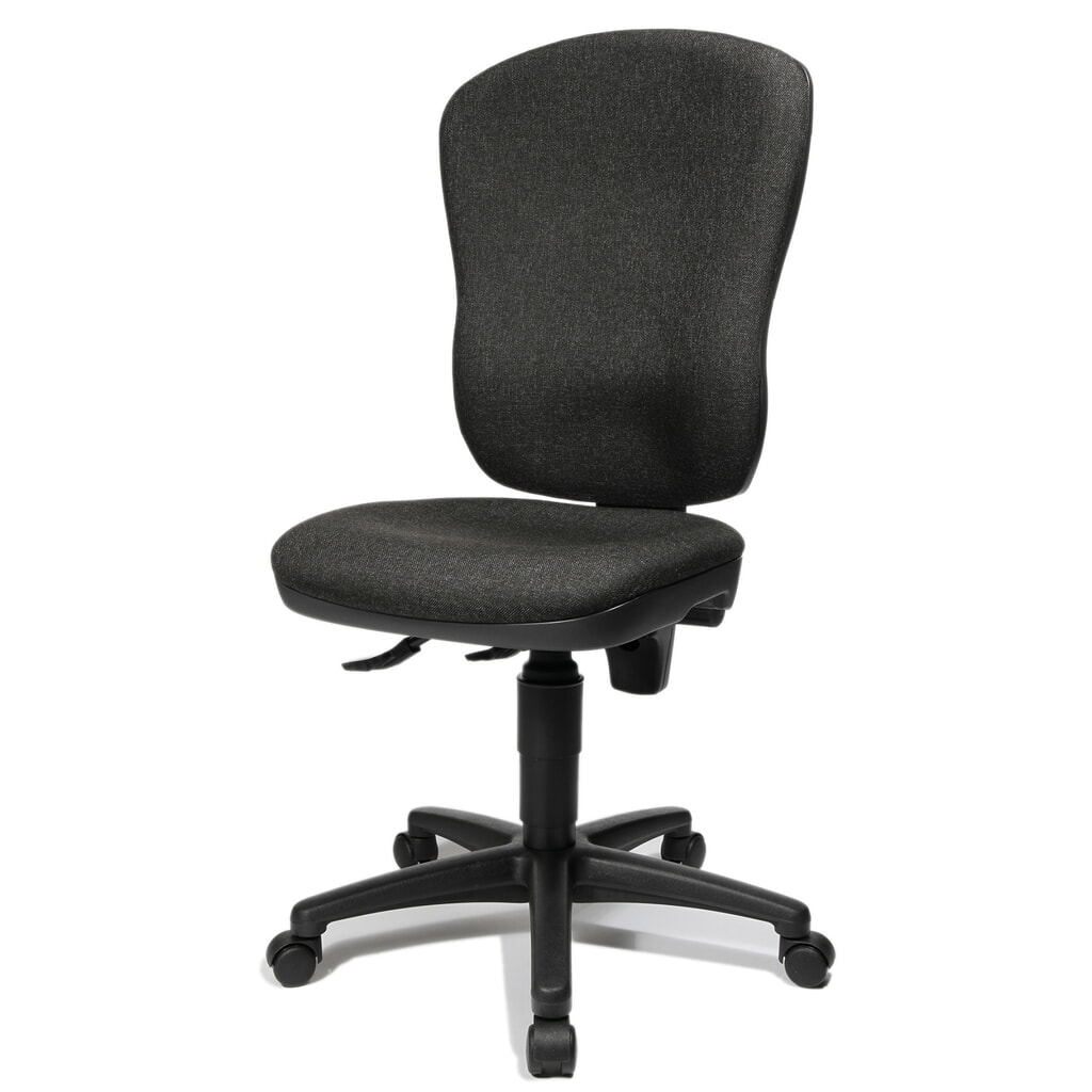 Kancelářská otočná židle Topstar® Point 80, velké opěradlo, sedák s vybráním, antracitová šedá Číslo obrázku produktu 5: Kancelářská otočná židle Topstar® Point 80, velké opěradlo, sedák s vybráním, antracitová šedá