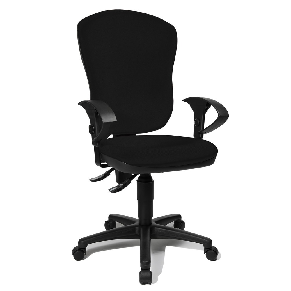 Číslo obrázku produktu 2: Kancelářská otočná židle Topstar® Point 80, velké opěradlo, sedák s vybráním, černá