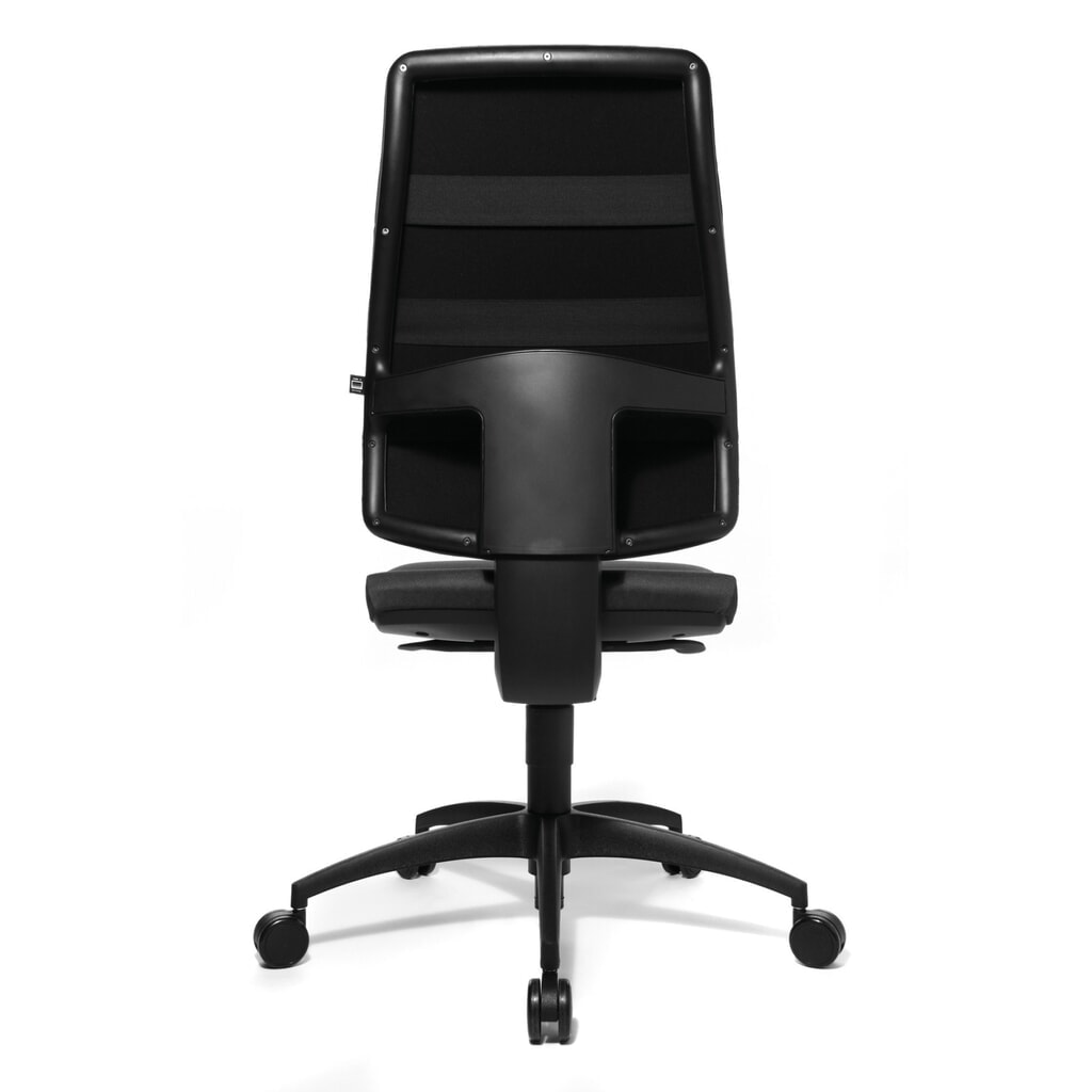 Číslo obrázku produktu 4: Otočná kancelářská židle Topstar® Syncro, čalouněné opěradlo, ergonomický sedák s ochranou plotének, antracit