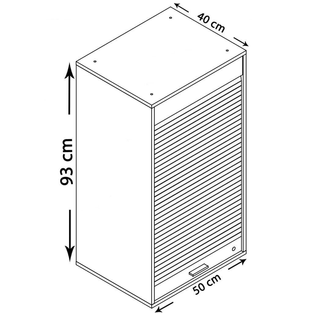 Kancelářská skříň Aktos XL, bílá Číslo obrázku produktu 3: Kancelářská skříň Aktos XL, bílá