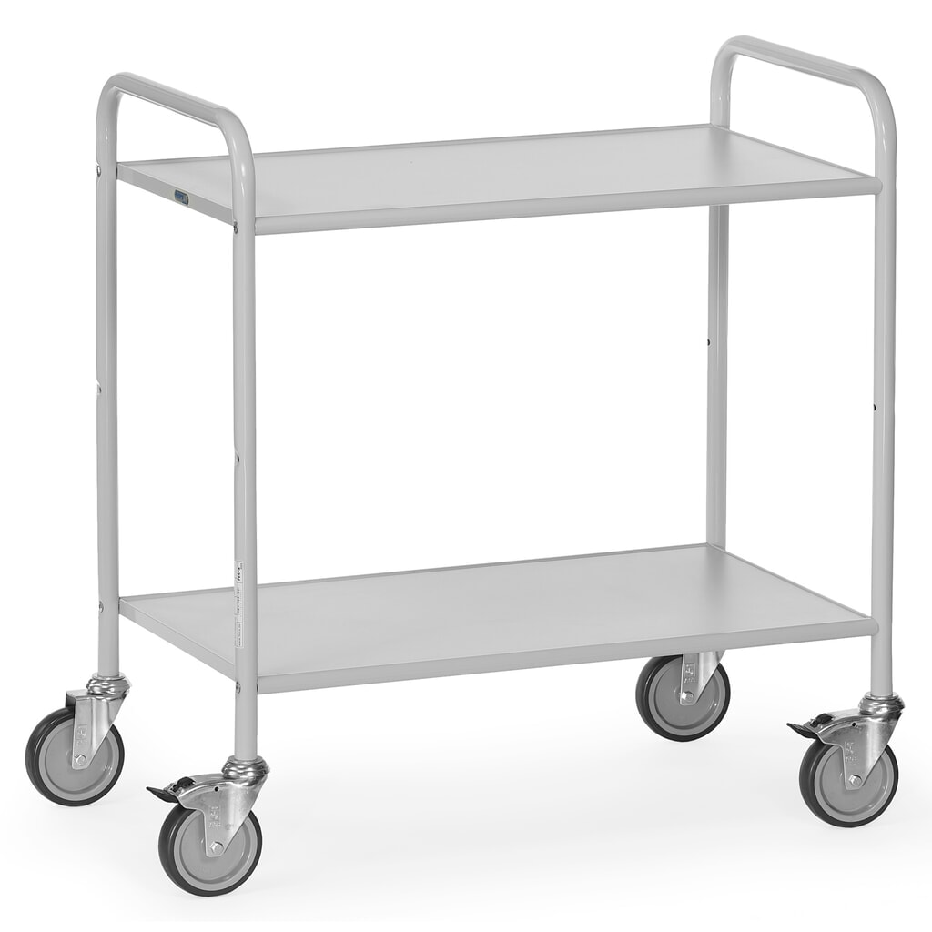 Číslo obrázku produktu 1: Kancelářský vozík na složky fetra®, otevřený, 2 patra à 800 x 500 mm