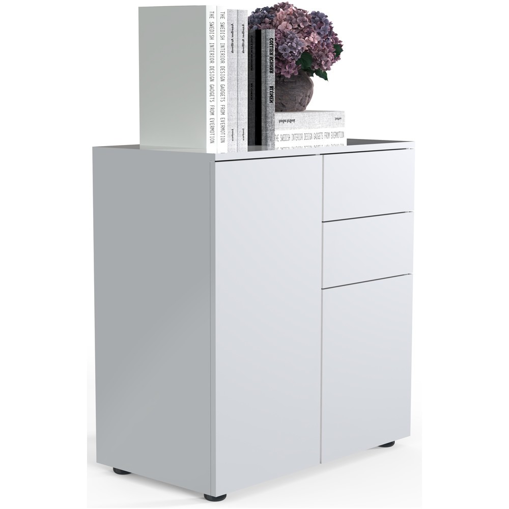 Číslo obrázku produktu 1: Komoda VCM Dalosa, 4 přihrádky, bílá