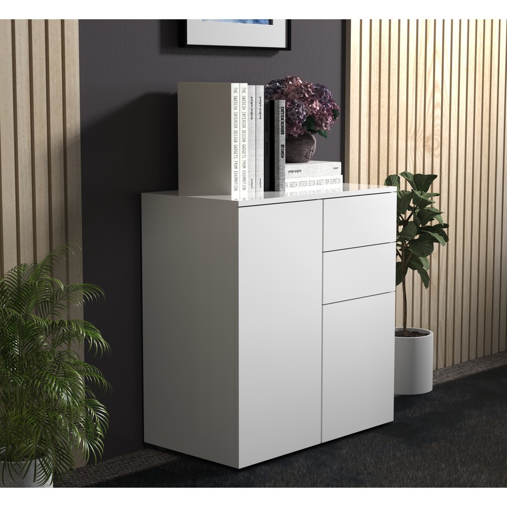 Číslo obrázku produktu 3: Komoda VCM Dalosa, 4 přihrádky, bílá