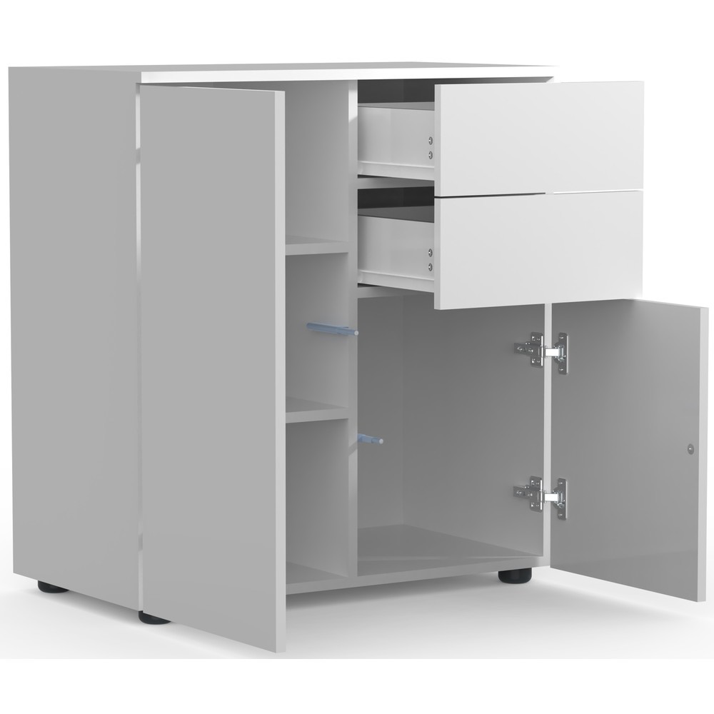 Číslo obrázku produktu 5: Komoda VCM Dalosa, 4 přihrádky, bílá