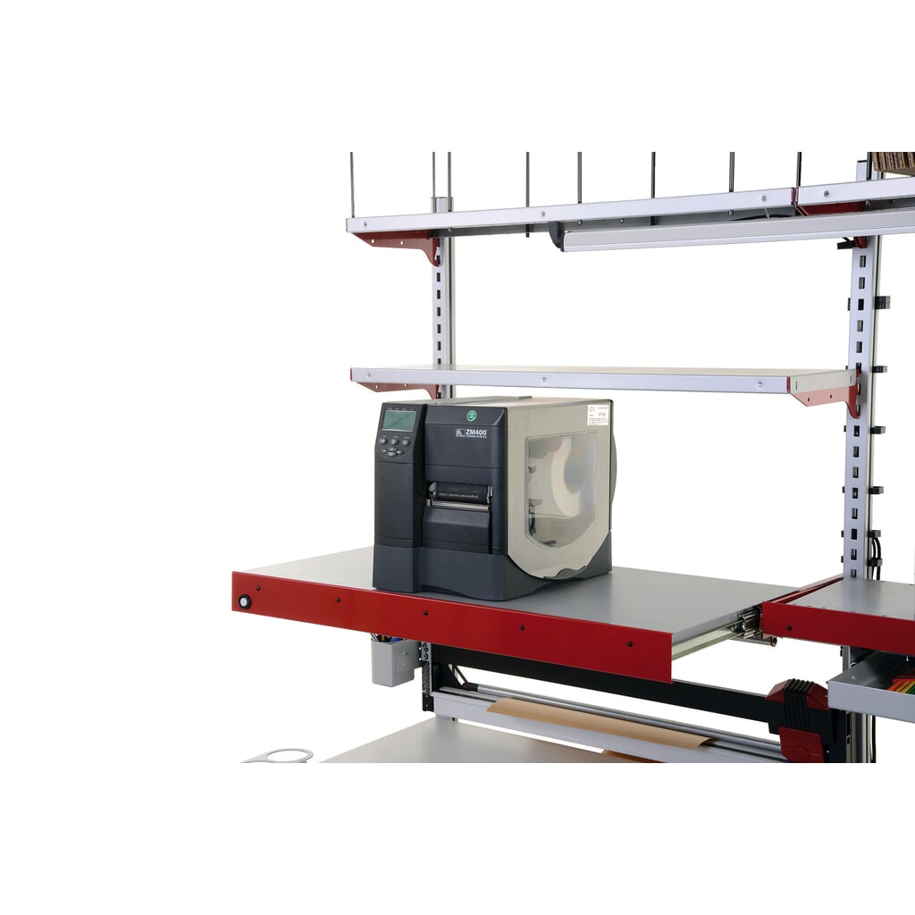 Rocholz Elektricky výškově nastavitelný balicí stůl FLEX Premium, kompletní vybavení, VxŠxH 720-1120 x 2000 x 800 mm Číslo obrázku produktu 9: Rocholz Elektricky výškově nastavitelný balicí stůl FLEX Premium, kompletní vybavení, VxŠxH 720-1120 x 2000 x 800 mm