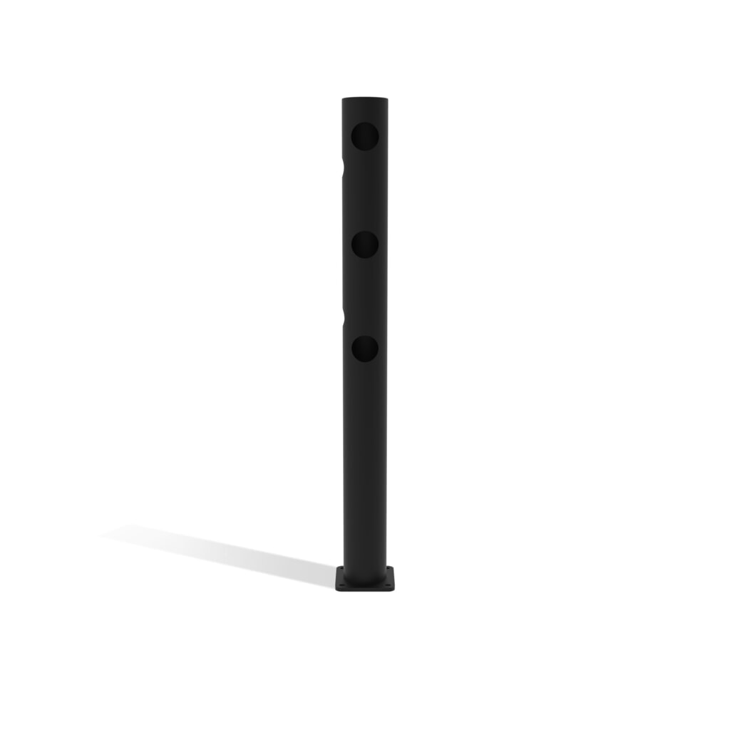 Koncový sloupek dancop s otočnými dveřmi pro bezpečnostní zábradlí „Delta“, Ø 110 mm, výška 1200 mm, 90°, levý Číslo obrázku produktu 3: Koncový sloupek dancop s otočnými dveřmi pro bezpečnostní zábradlí „Delta“, Ø 110 mm, výška 1200 mm, 90°, levý