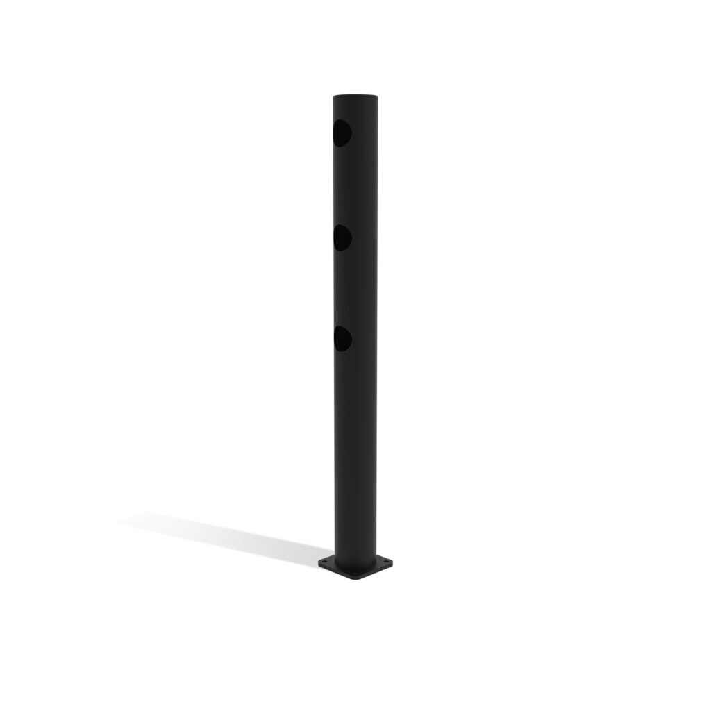 Koncový sloupek dancop s otočnými dveřmi pro bezpečnostní zábradlí „Delta“, Ø 110 mm, výška 1200 mm, 90°, levý Číslo obrázku produktu 4: Koncový sloupek dancop s otočnými dveřmi pro bezpečnostní zábradlí „Delta“, Ø 110 mm, výška 1200 mm, 90°, levý