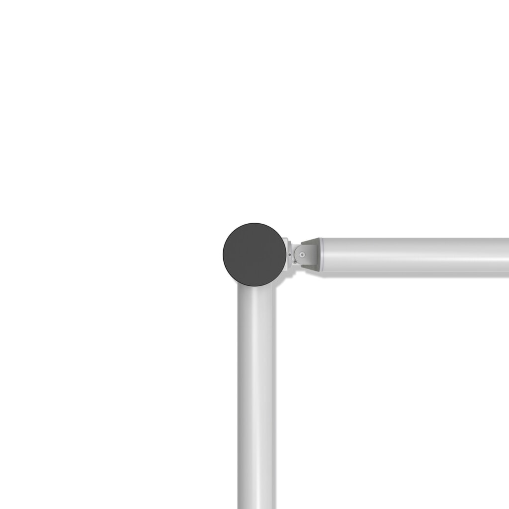 Koncový sloupek s otočnými dveřmi pro bezpečnostní zábradlí „Delta“, Ø 110 mm, výška 1200 mm, 90°, pravý Číslo obrázku produktu 10: Koncový sloupek s otočnými dveřmi pro bezpečnostní zábradlí „Delta“, Ø 110 mm, výška 1200 mm, 90°, pravý