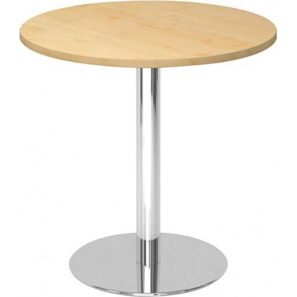 Obrázek produktu: Konferenční stůl, chromovaný rám, Ø 800 mm, javor