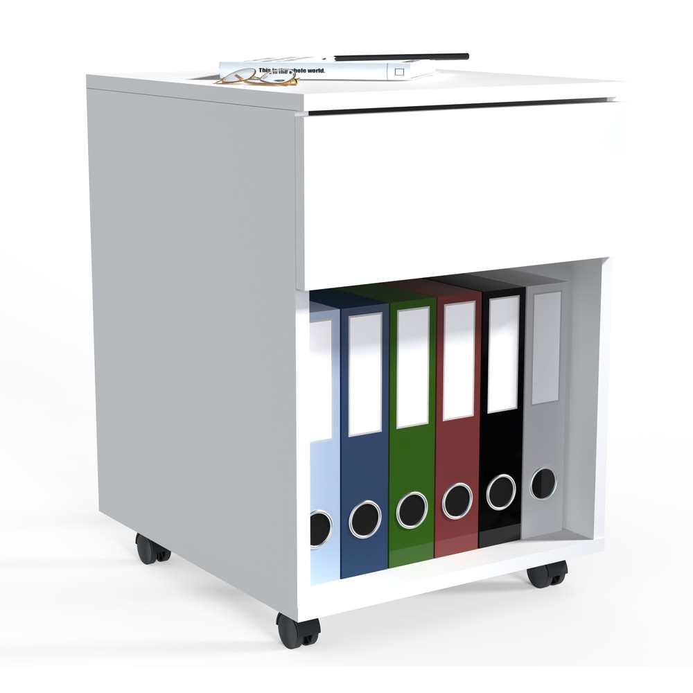 Číslo obrázku produktu 1: VCM pojízdný kontejner Dalosa 45 1-SB, bílý