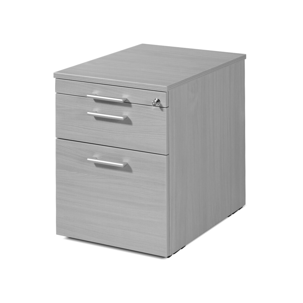Kontejner na kolečkách Lissabon se závěsným registrem, VxŠxH 566 x 600 x 430 mm, plastové vysouvací boxy, buk Obrázek produktu: Kontejner na kolečkách Lissabon se závěsným registrem, VxŠxH 566 x 600 x 430 mm, plastové vysouvací boxy, buk