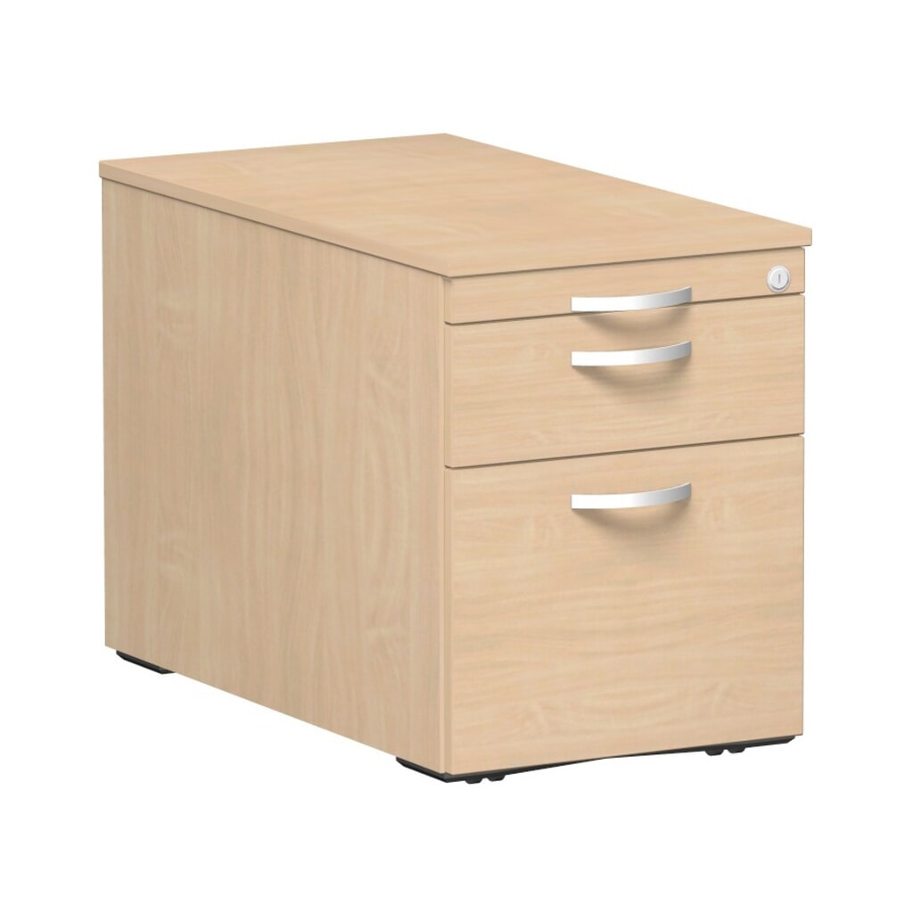 Kontejner na kolečkách Lissabon se závěsným registrem, VxŠxH 566 x 800 x 430 mm, kovové vysouvací boxy, buk Obrázek produktu: Kontejner na kolečkách Lissabon se závěsným registrem, VxŠxH 566 x 800 x 430 mm, kovové vysouvací boxy, buk