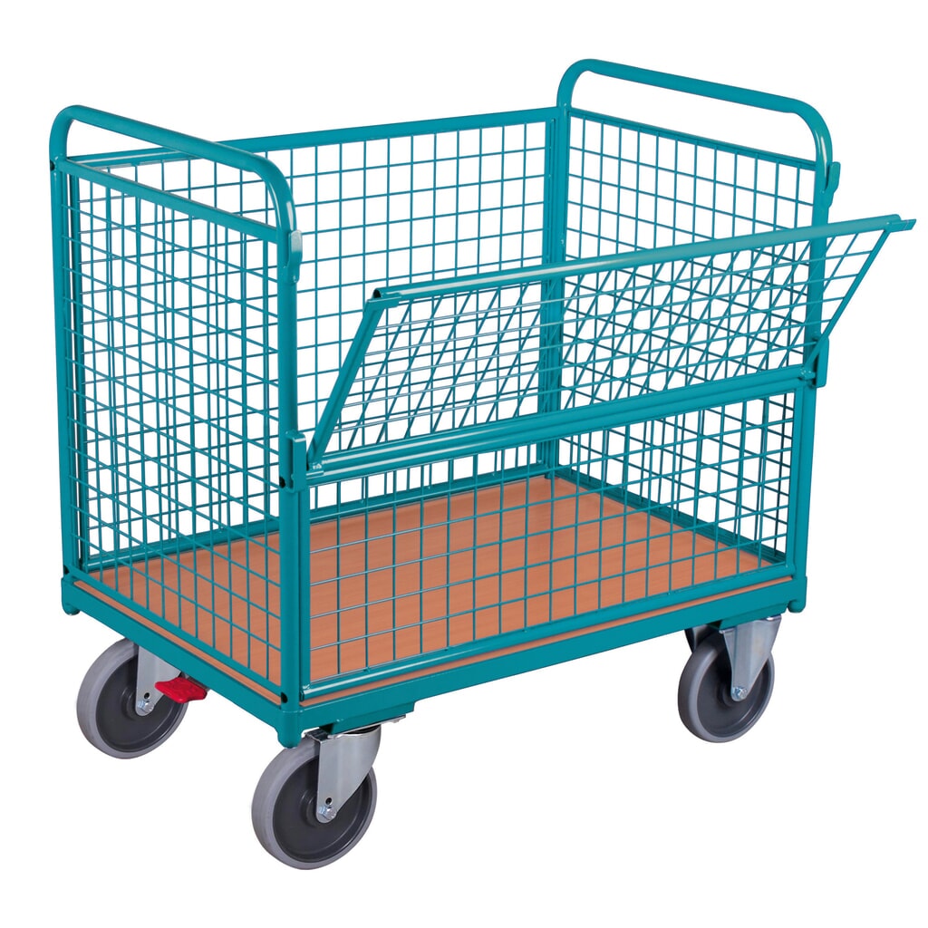 korbová sklápěčka Ameise® s mřížkovými stěnami, ložná plocha 1 000 x 645 mm Obrázek produktu: korbová sklápěčka Ameise® s mřížkovými stěnami, ložná plocha 1 000 x 645 mm