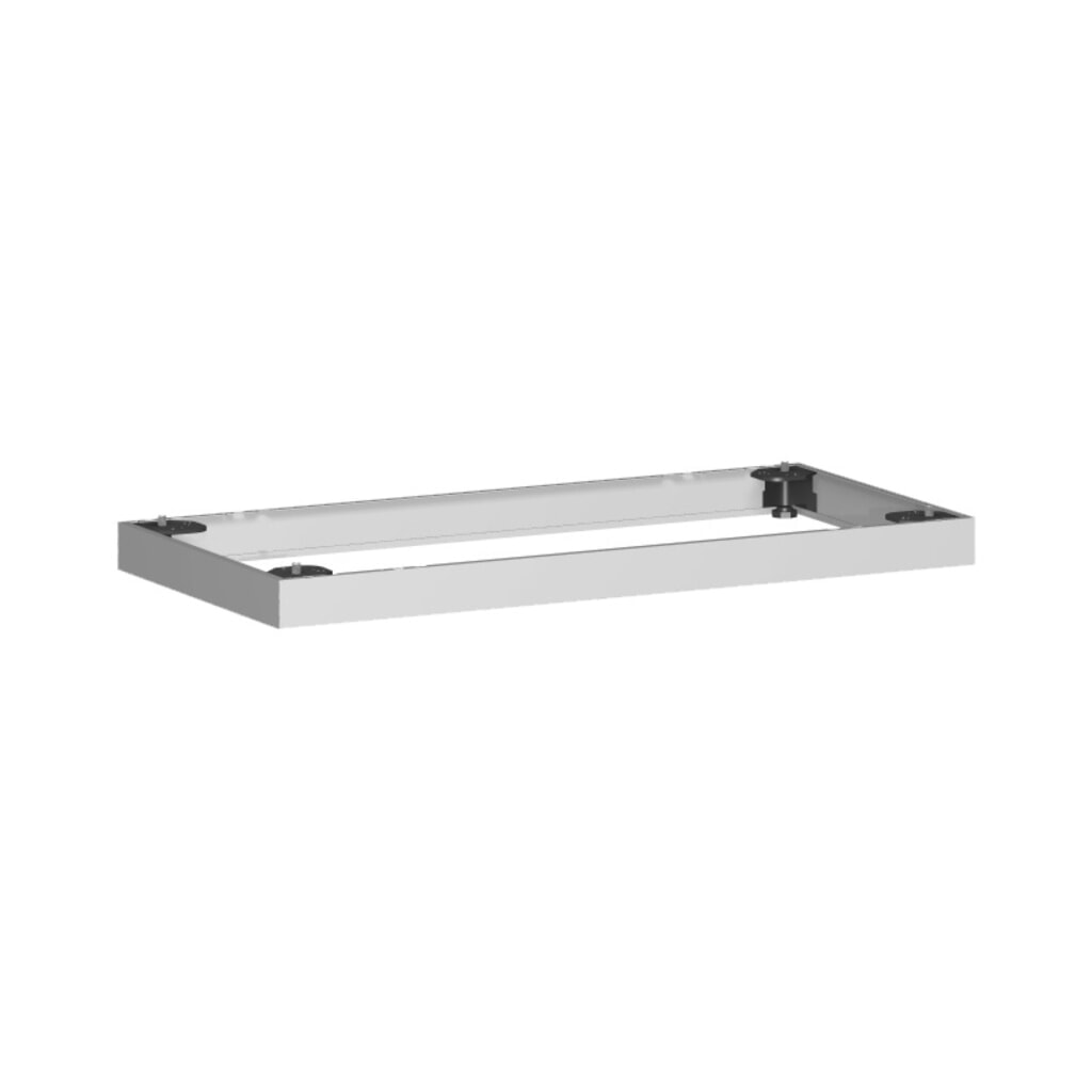 Kovový podstavec pro kancelářské skříně Profi, ŠxH 50 x 800 mm, stříbrná Obrázek produktu: Kovový podstavec pro kancelářské skříně Profi, ŠxH 50 x 800 mm, stříbrná