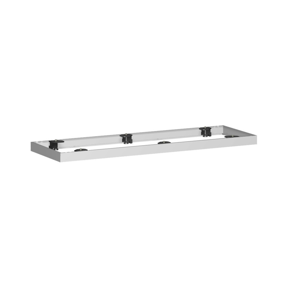 Číslo obrázku produktu 1: Kovový podstavec pro příčnou roletovou skříň Profi, ŠxH 50 x 1200 mm, stříbrná