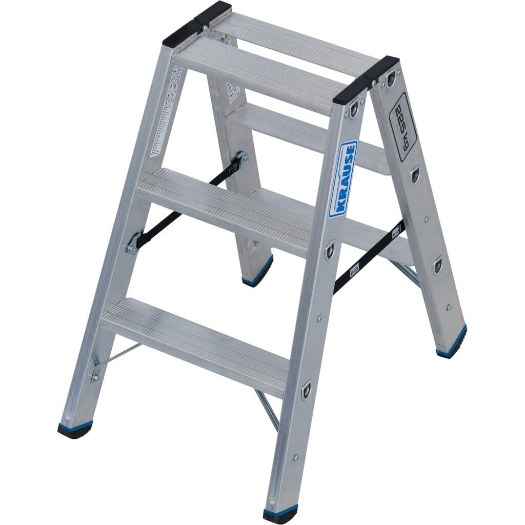 Štafle KRAUSE® STABILO, oboustranný přístup, nosnost 225 kg, 2 x 3 stupně Obrázek produktu: Štafle KRAUSE® STABILO, oboustranný přístup, nosnost 225 kg, 2 x 3 stupně