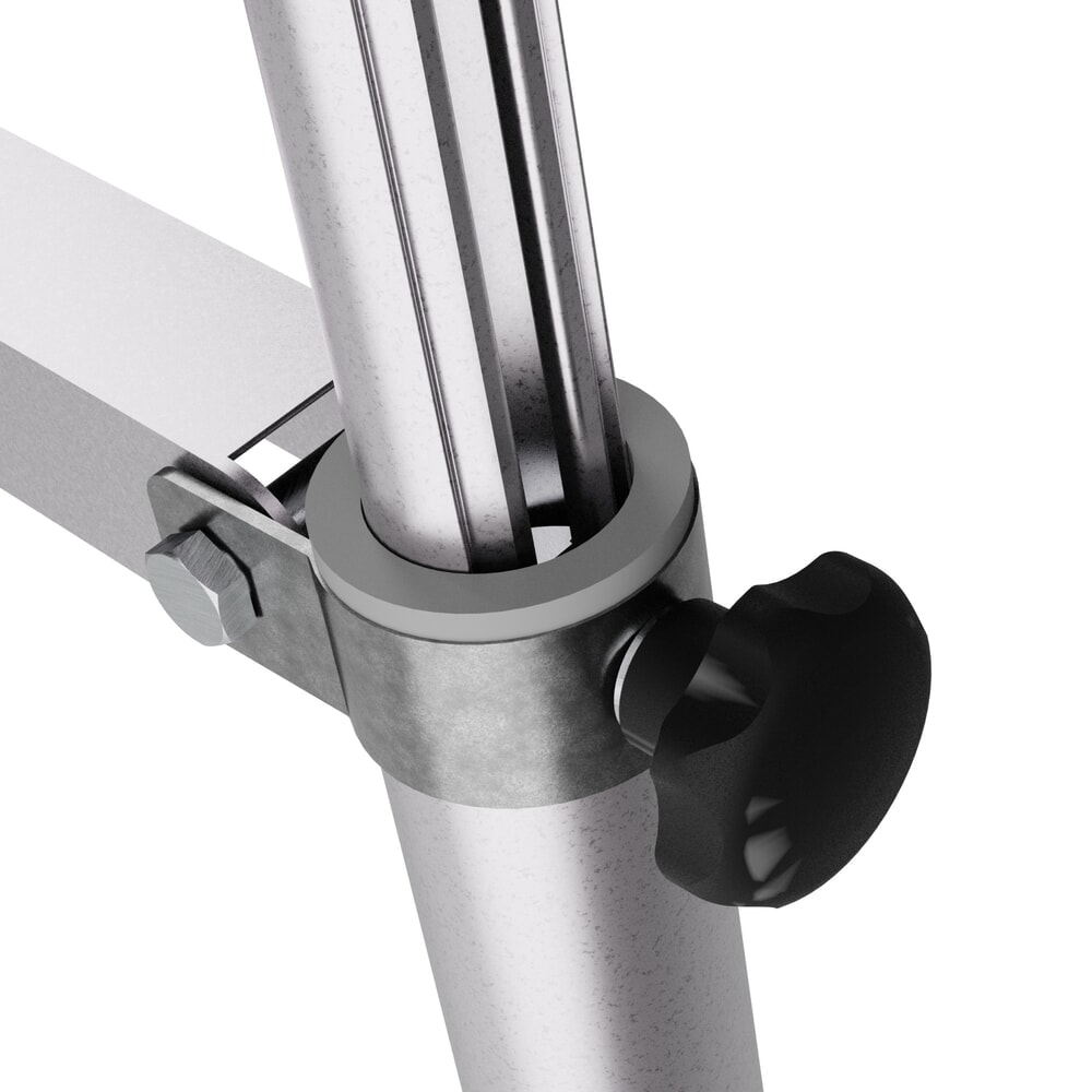 Číslo obrázku produktu 17: Teleskopický žebřík splošinou KRAUSE® STABILO s velkou plošinou ke stání SkyMatic 5–9 příček