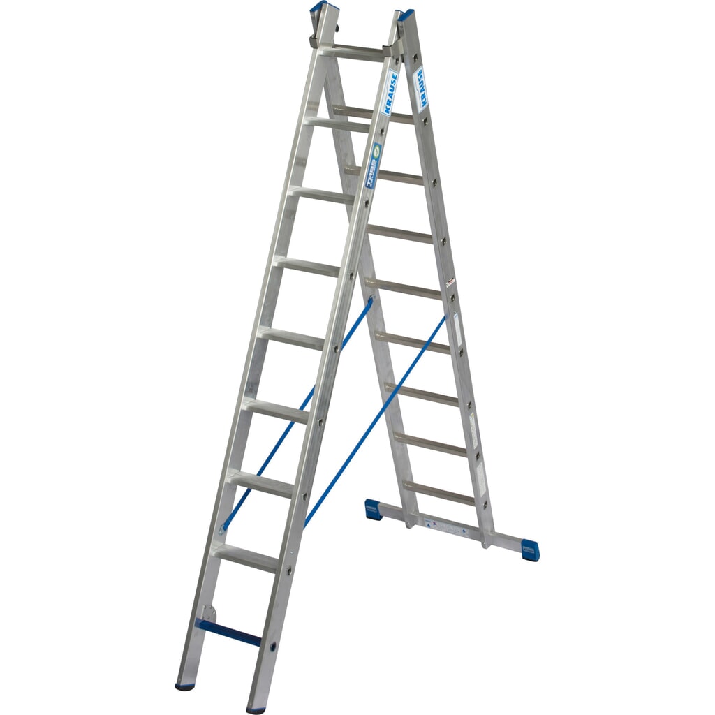 Číslo obrázku produktu 8: KRAUSE univerzální žebřík +S, 2× 9 příček/stupňů