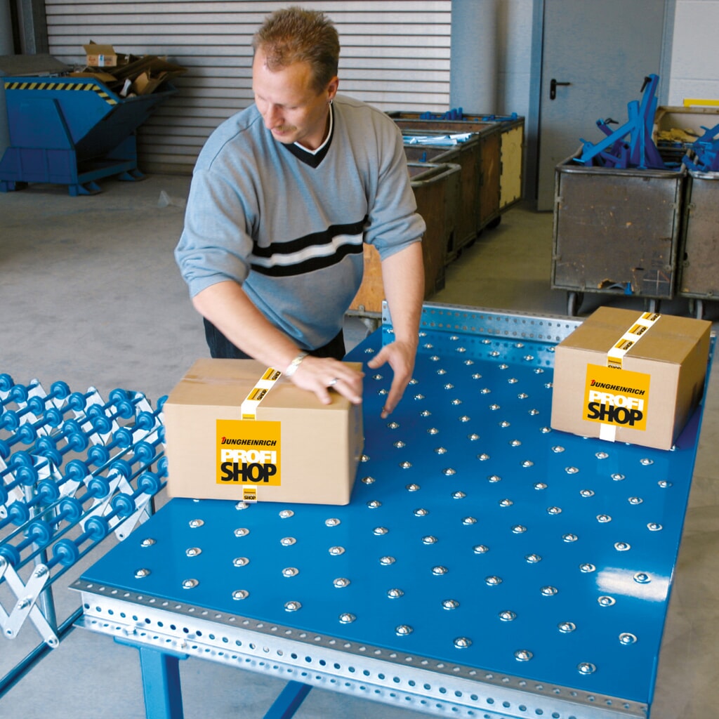 Číslo obrázku produktu 4: BLUME kuličkový dopravní stůl U-profil, Ø 15 mm, d × š 500 × 800 mm, rozteč 50 mm