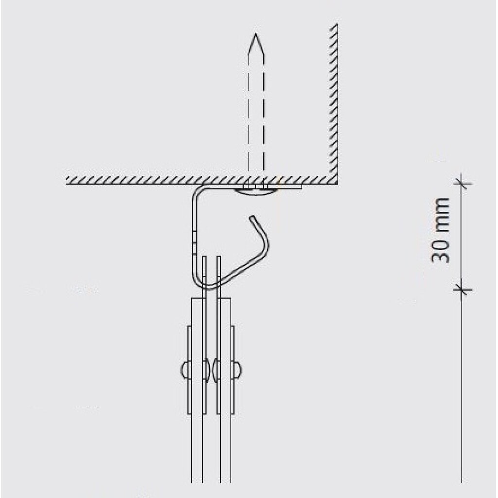 Lamelový závěs do vnitřních prostor, délka lamely 2000 mm, překrývání 36 mm Číslo obrázku produktu 4: Lamelový závěs do vnitřních prostor, délka lamely 2000 mm, překrývání 36 mm