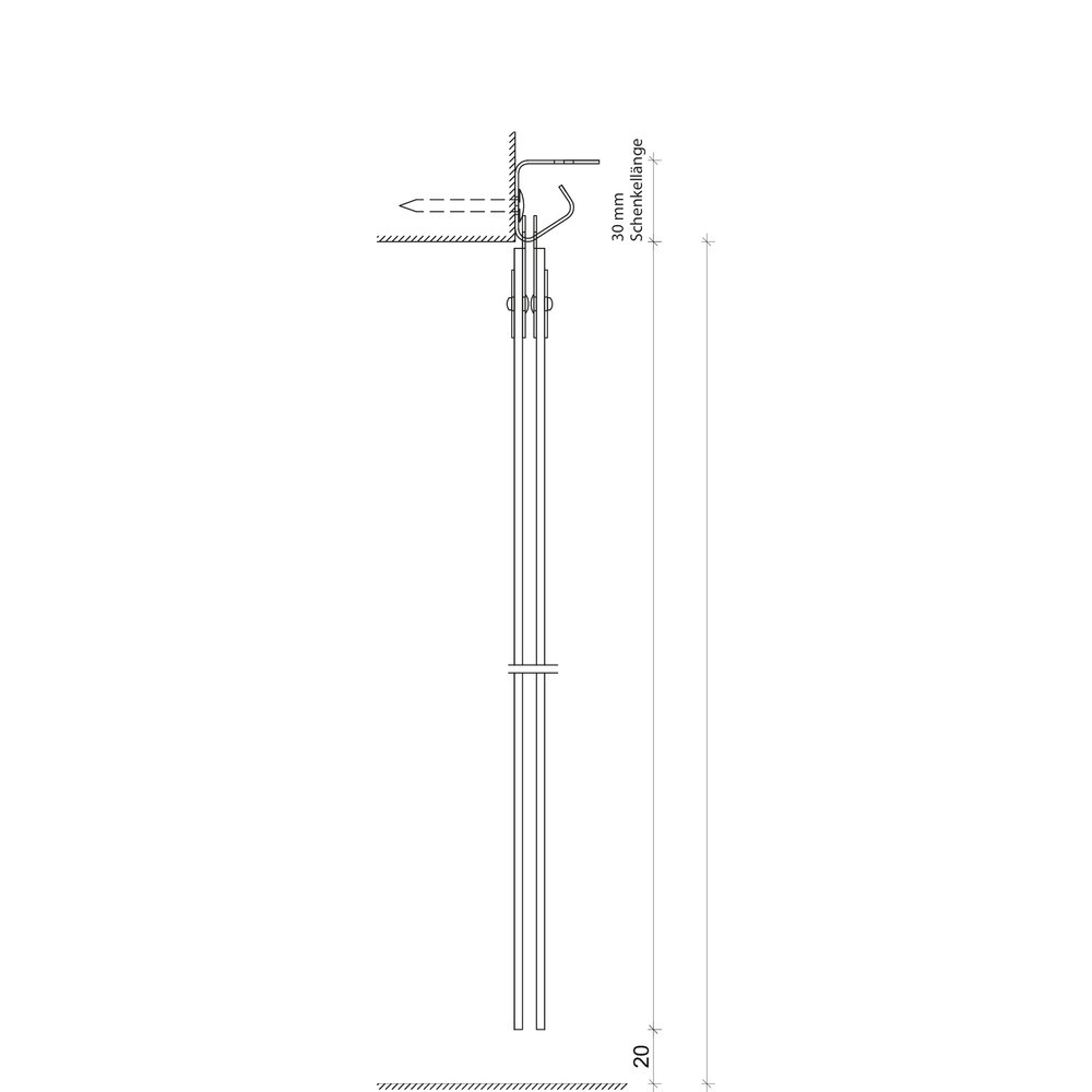 Číslo obrázku produktu 7: Lamelový závěs do vnitřních prostor, délka lamely 2800 mm, překrývání 77 mm