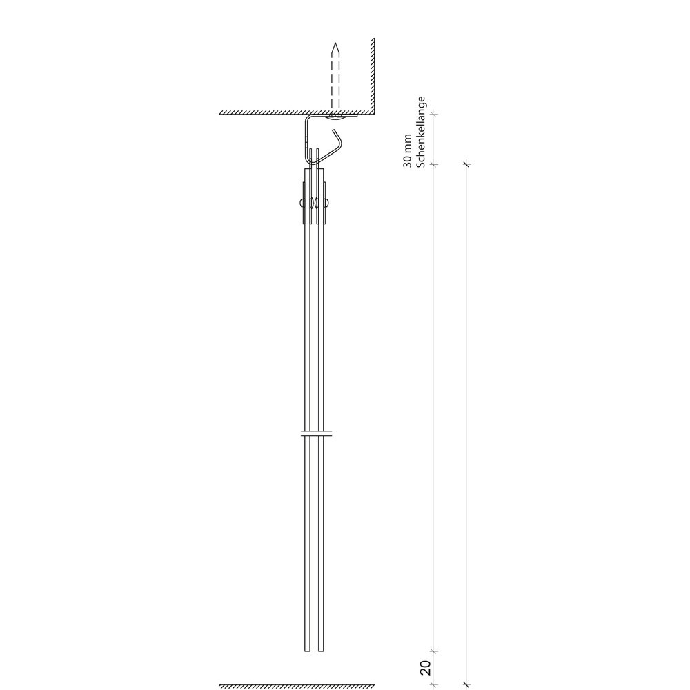 Číslo obrázku produktu 8: Lamelový závěs do vnitřních prostor, délka lamely 2800 mm, překrývání 77 mm