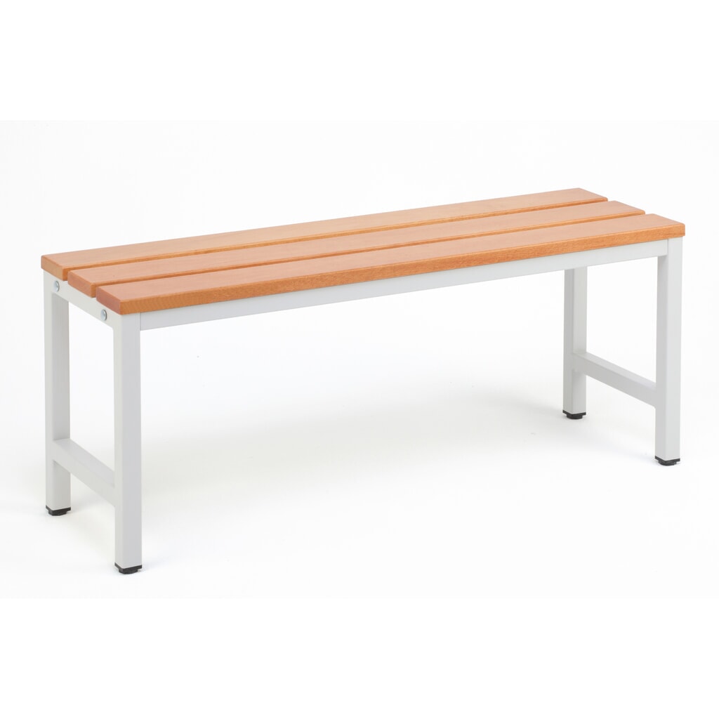 Lavice do šatny Steinbock®, délka 1000 mm, bez roštu na obuv Obrázek produktu: Lavice do šatny Steinbock®, délka 1000 mm, bez roštu na obuv