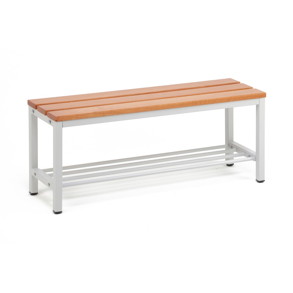 Číslo obrázku produktu 1: Lavice do šatny Steinbock®, délka 1000 mm, s roštem na obuv