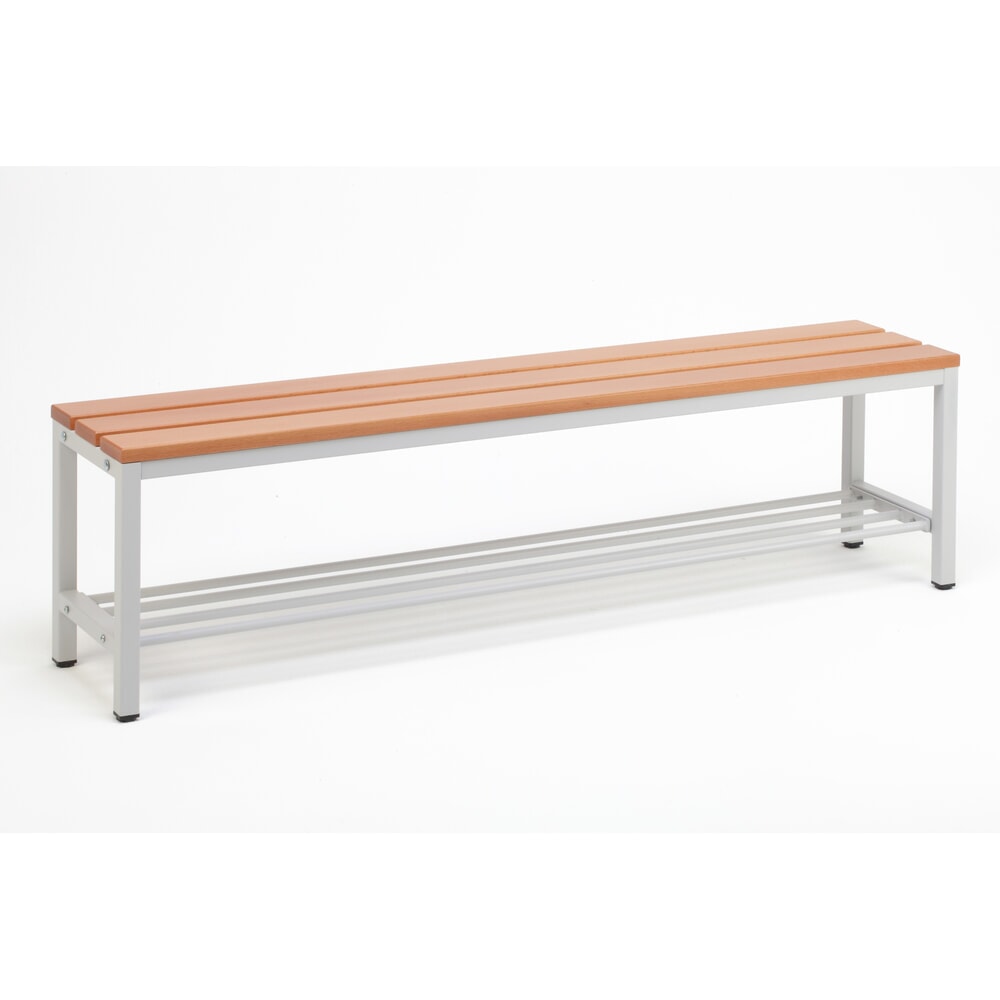 Číslo obrázku produktu 1: Lavice do šatny Steinbock®, délka 1500 mm, s roštem na obuv
