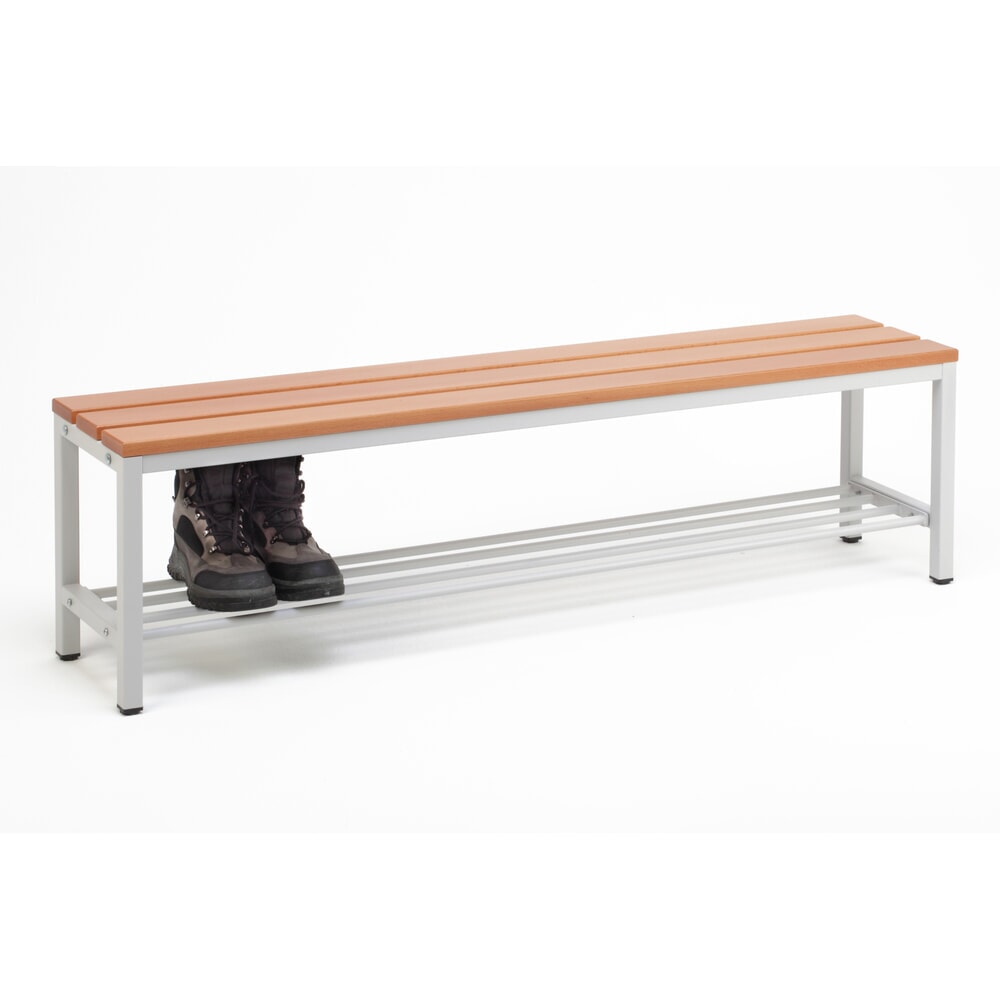 Číslo obrázku produktu 5: Lavice do šatny Steinbock®, délka 1500 mm, s roštem na obuv