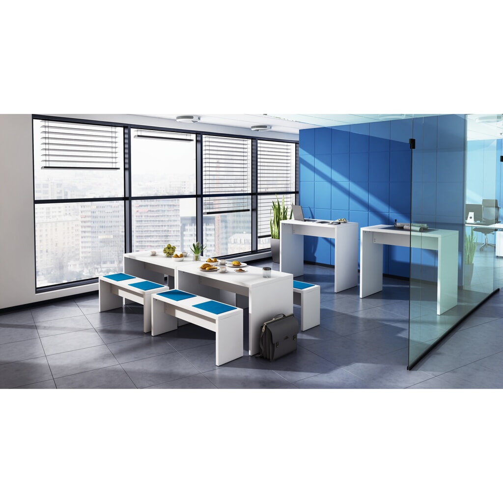 Konferenční stůl, V׊×H 728 × 1300 × 680 mm, bílá Obrázek produktu: Konferenční stůl, V׊×H 728 × 1300 × 680 mm, bílá