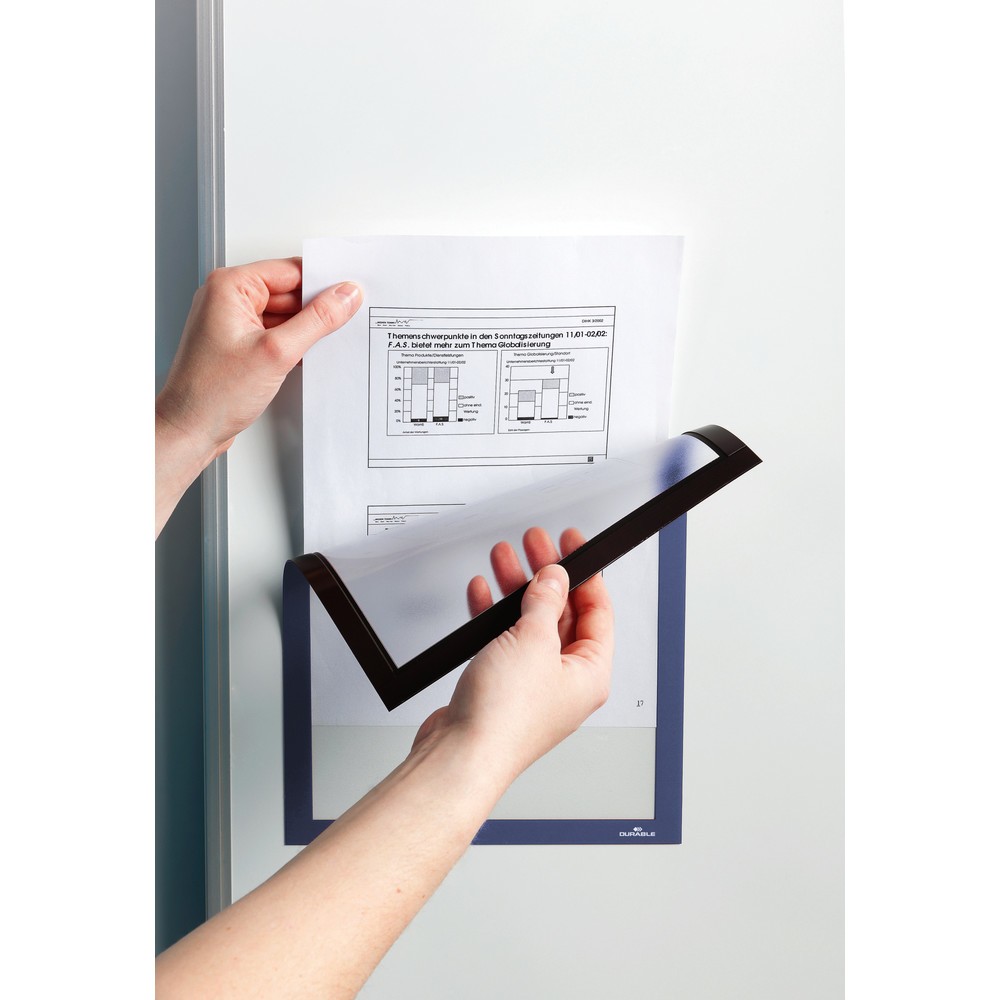 Číslo obrázku produktu 3: Magnetický rám DURABLE DURAFRAME®, DIN A4, tmavě modrý