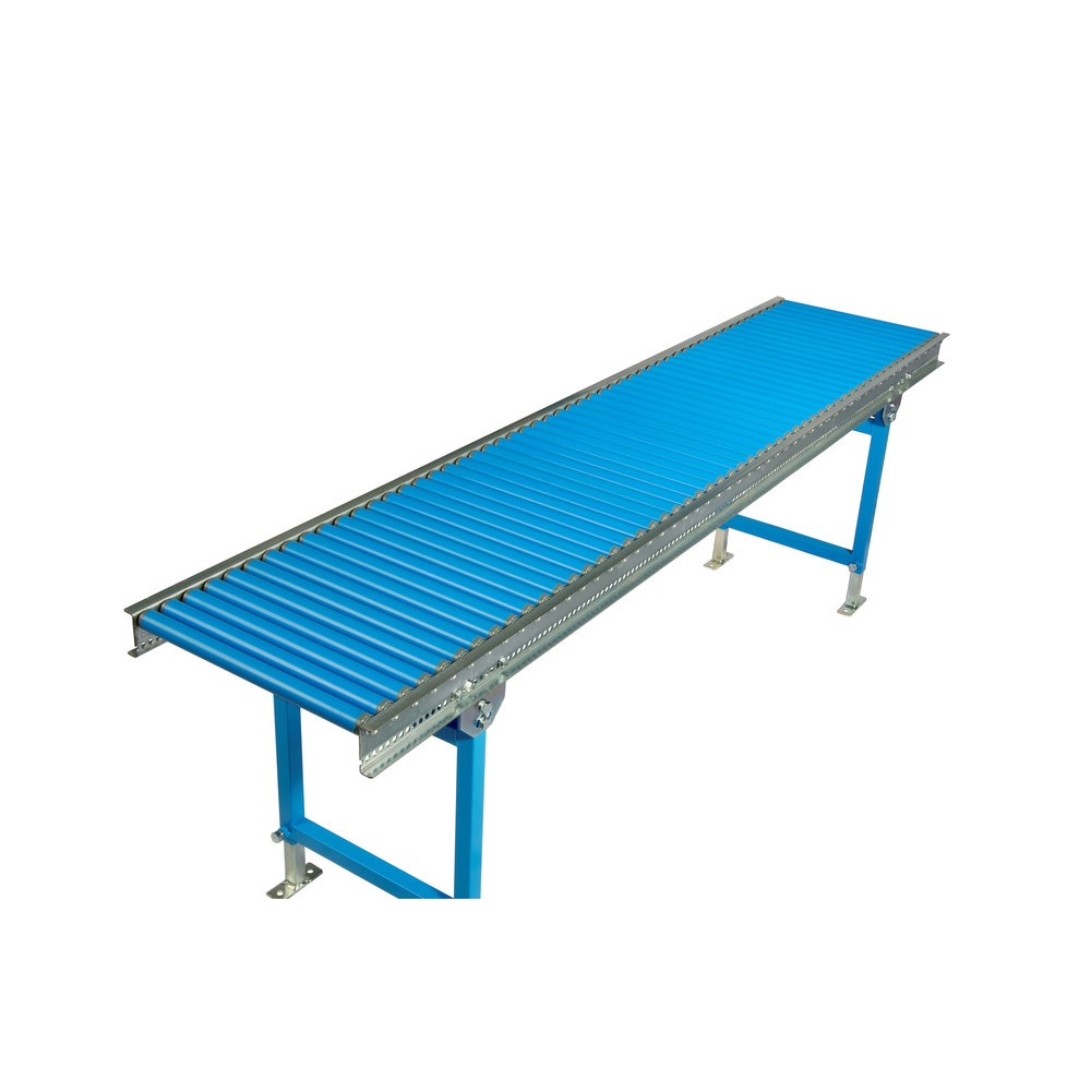 Číslo obrázku produktu 2: Malý válečkový dopravník s plastovými válečky, závitová osa, Ø 30 mm, DxŠ 1000 x 300 mm