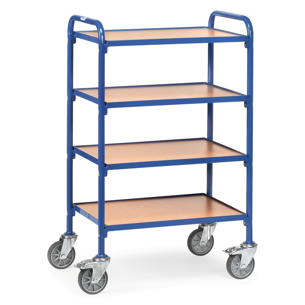 Manipulační vozík fetra® pro skladovací boxy, policové desky à 630 x 470 mm Obrázek produktu: Manipulační vozík fetra® pro skladovací boxy, policové desky à 630 x 470 mm