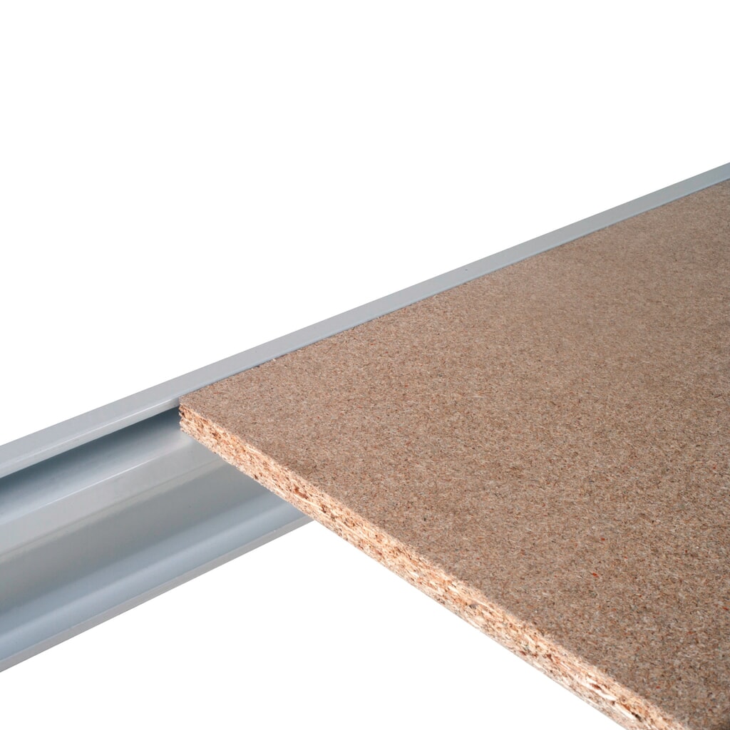 ManOrga Police pro široký regál, s dřevotřískovými deskami, ŠxH 1800 x 600 mm Obrázek produktu: ManOrga Police pro široký regál, s dřevotřískovými deskami, ŠxH 1800 x 600 mm