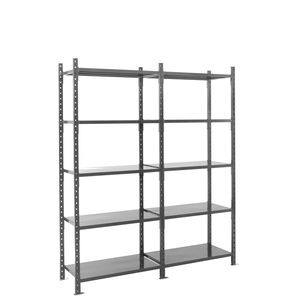 Číslo obrázku produktu 8: ManOrga Policový regál, přídavné pole, s ocelovými panely, nosnost police 500 kg, VxŠxH 2500 x 1010 x 500 mm