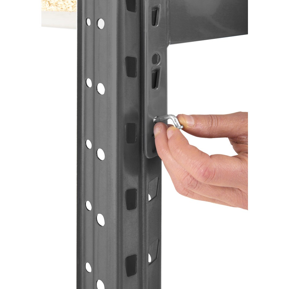 Číslo obrázku produktu 3: ManOrga Široký regál s dřevotřískovými deskami, přídavné pole, VxŠxH 2500 x 1800 x 800 mm