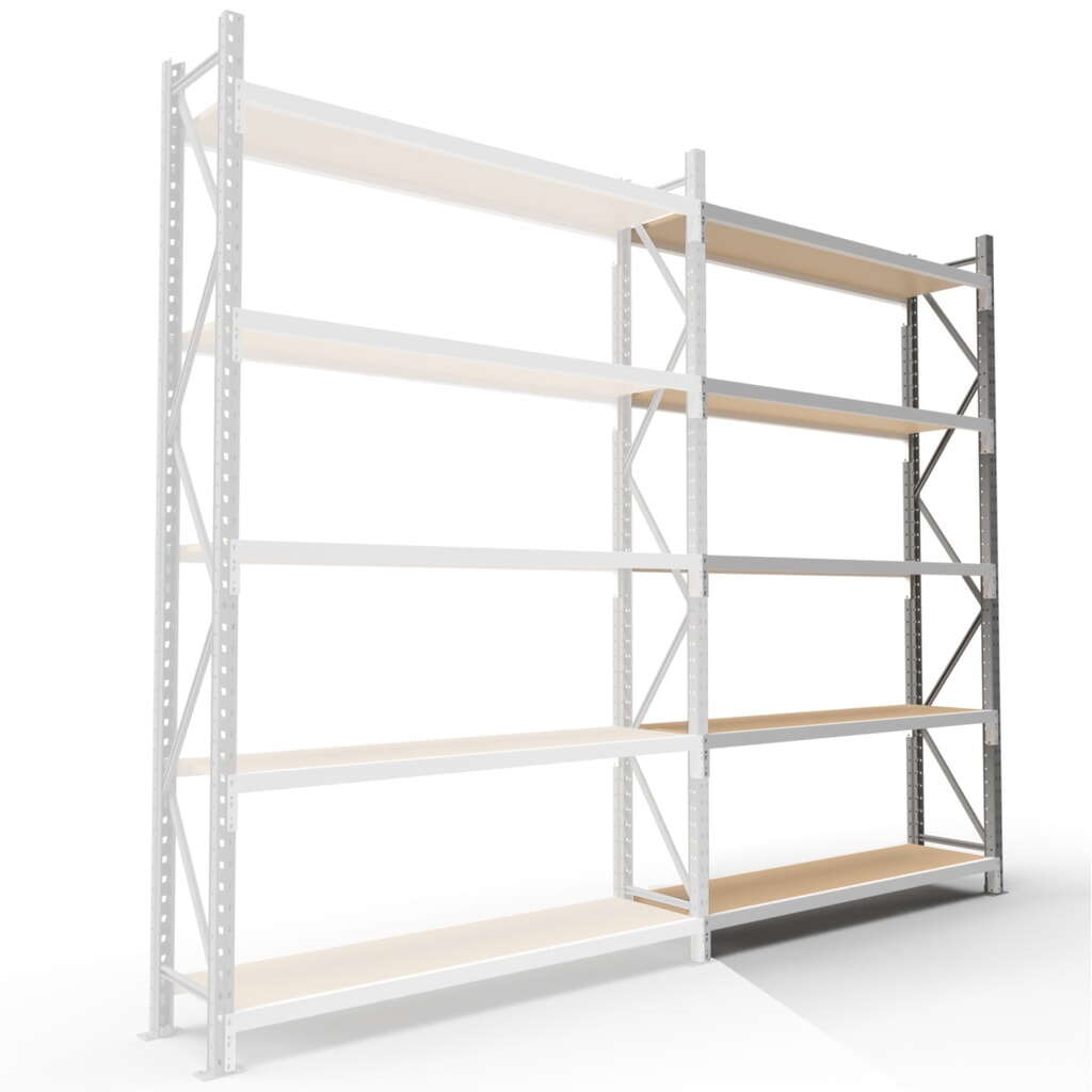 ManOrga Široký regál s dřevotřískovými deskami, přídavné pole, VxŠxH 3000 x 1800 x 600 mm Číslo obrázku produktu 1: ManOrga Široký regál s dřevotřískovými deskami, přídavné pole, VxŠxH 3000 x 1800 x 600 mm
