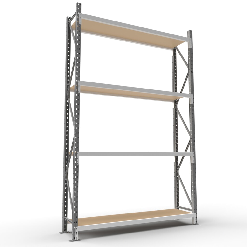 ManOrga Široký regál s dřevotřískovými deskami, základní pole, VxŠxH 2500 x 1800 x 600 mm Číslo obrázku produktu 10: ManOrga Široký regál s dřevotřískovými deskami, základní pole, VxŠxH 2500 x 1800 x 600 mm